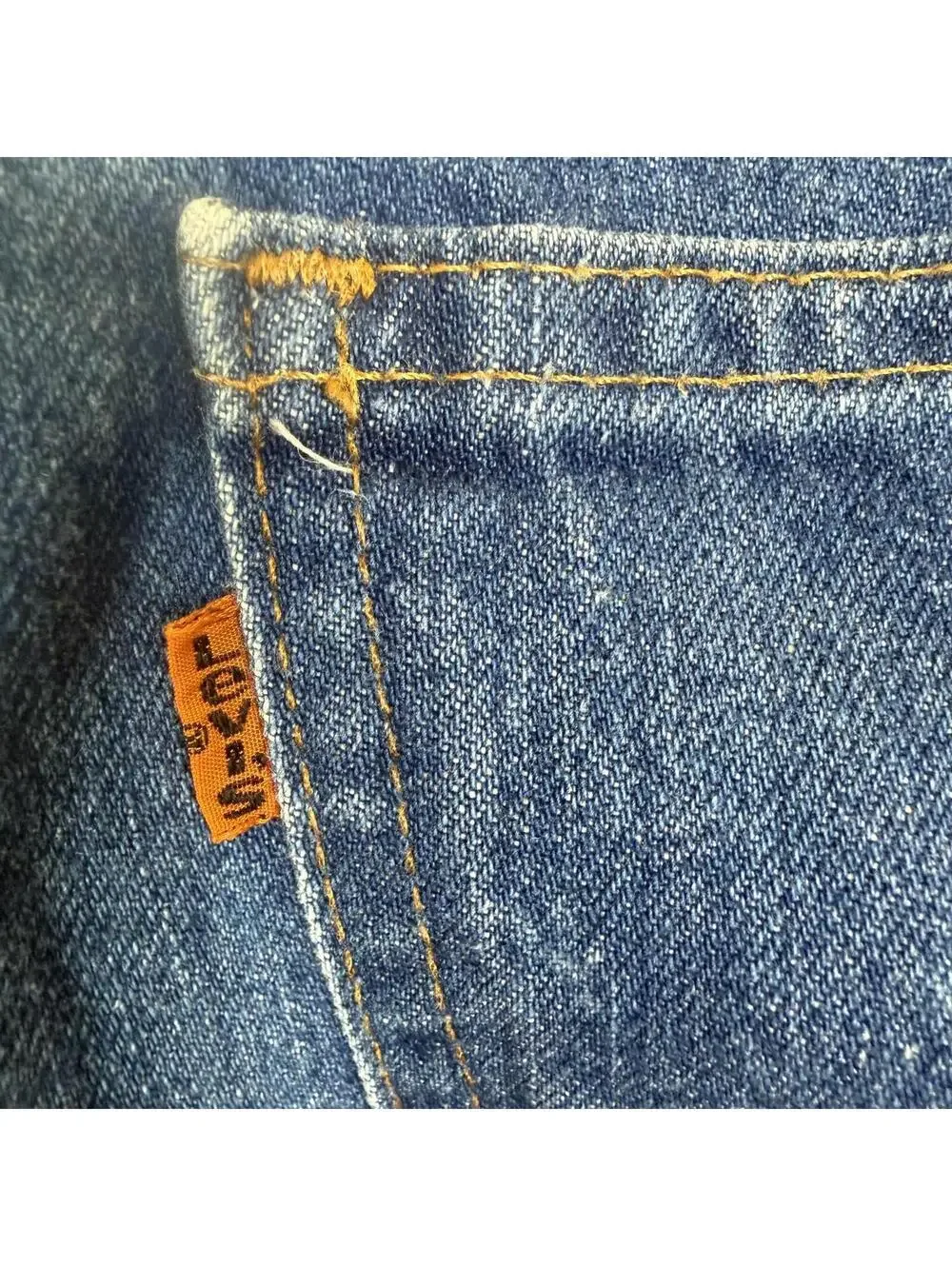 Levi's Men's Size 30x30 Orange Tab 519 Skinny Medium Wash Blue Jeans